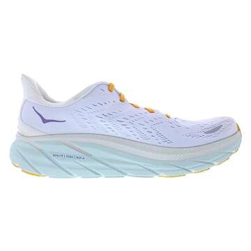 HOKA Clifton 8 Womens Shoes Size 9, Color: Blanc De Blanc/White