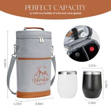 AW BRIDAL Wine Gifts for Wine Lovers Birthday Gifts for Women Camping Gifts Personalized Gifts for C...