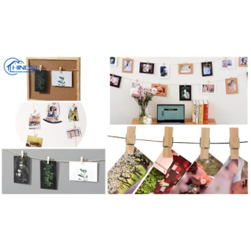 30 Large Wooden Clothespins, Heavy Duty for Crafts & Laundry