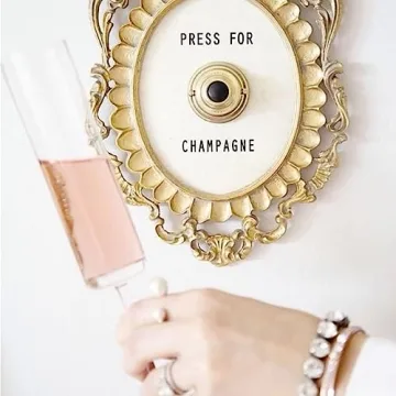 Press for Champagne Door Ring Bell Home Decor Gift