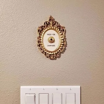 Press for Champagne Door Ring Bell Home Decor Gift
