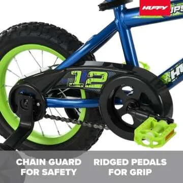 Huffy Upshot 12/16/20 Inch Boy's Bike for Kids, Multiple Color Options Available, Removable Training Wheels, BMX Design, Designed for Growth, Durable Construction, Quick Connect Assembly