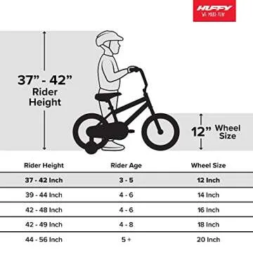 Huffy Upshot 12/16/20 Inch Boy's Bike for Kids, Multiple Color Options Available, Removable Training Wheels, BMX Design, Designed for Growth, Durable Construction, Quick Connect Assembly