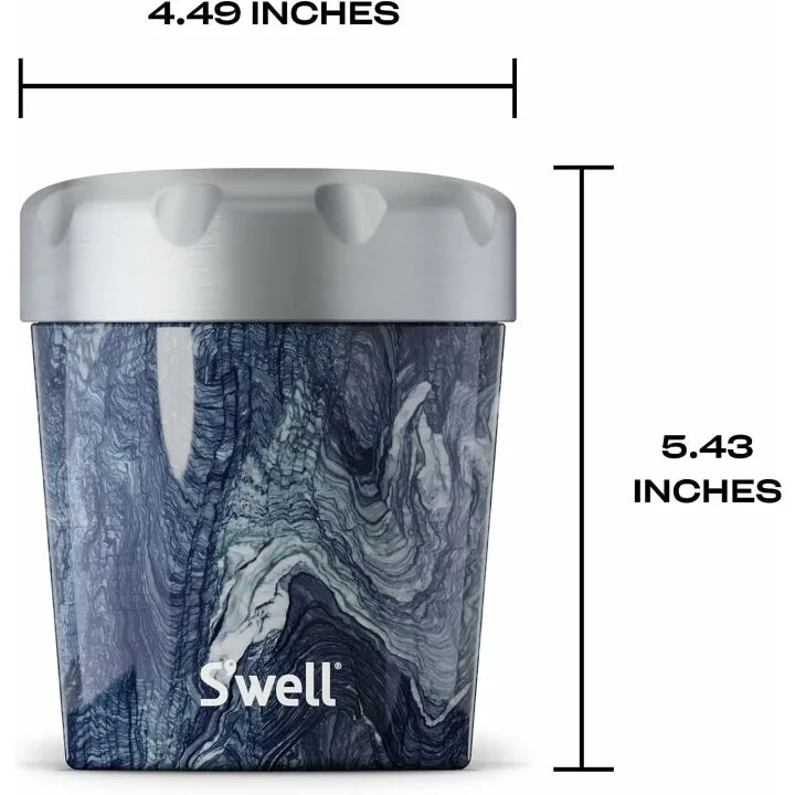 S'well Ice Cream Pint Cooler 16oz Azurite Marble