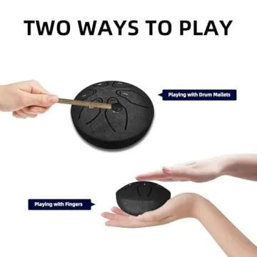 3" Steel Tongue Rain Drum - Perfect Garden Chime