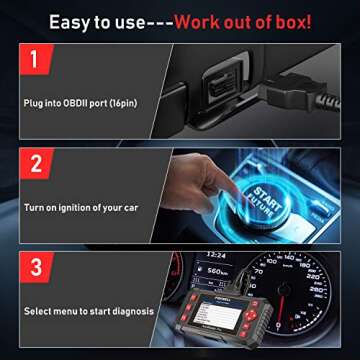 FOXWELL NT604 Elite Car Scanner for ABS, SRS, & Engine Diagnostics