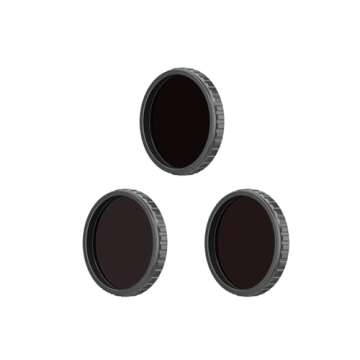 DJI Osmo Action ND Filter Set with Corning Gorilla Glass Construction for Osmo Action 4, Osmo Action 3, Osmo Action 5 Pro Cameras (ND 8, 16, and 32)