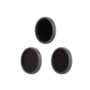 DJI Osmo Action ND Filter Set with Corning Gorilla Glass Construction for Osmo Action 4, Osmo Action 3, Osmo Action 5 Pro Cameras (ND 8, 16, and 32)