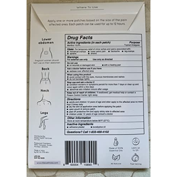 LILAS Women’s Pain Relief Patches for Cramps