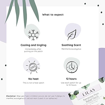 LILAS Women’s Pain Relief Patches for Cramps