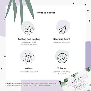LILAS Women’s Pain Relief Patches for Cramps