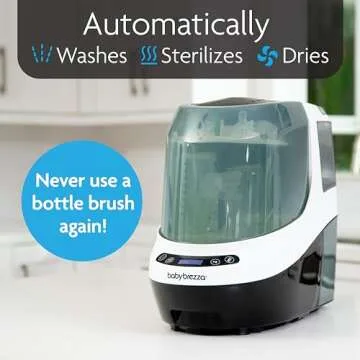 Baby Brezza Bottle Washer Pro - Baby Bottle Washer, Sterilizer + Dryer & Official Detergent Soap Tablets for Baby Brezza Bottle Washer Pro, 120 Tablets