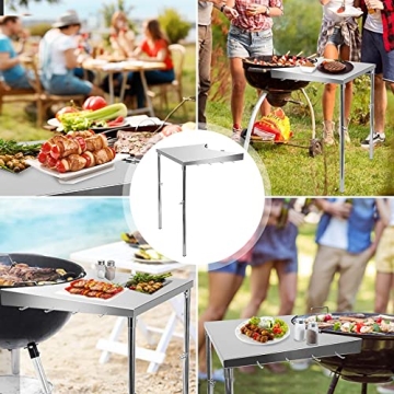 Stanbroil Stainless Steel Work Table for Weber Charcoal Grills