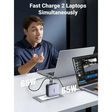 UGREEN 140W USB C GaN Charger - 3 Ports for Laptop
