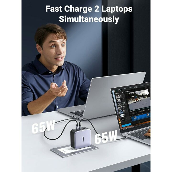UGREEN 140W USB C GaN Charger - 3 Ports for Laptop