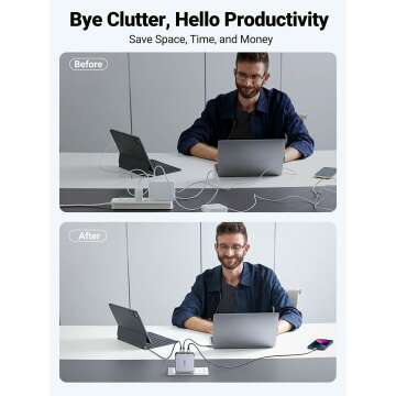 UGREEN 140W USB C GaN Charger - 3 Ports for Laptop