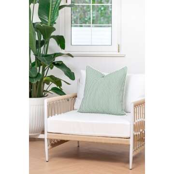 Hofdeco 20x20 Coastal Water Resistant Pillow Cover