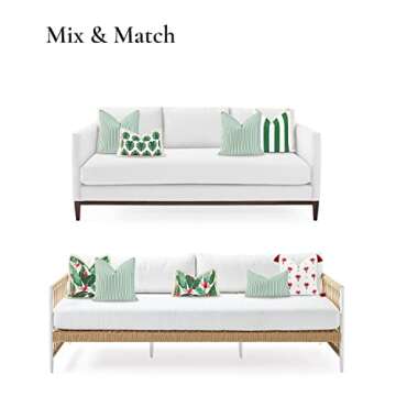 Hofdeco 20x20 Coastal Water Resistant Pillow Cover