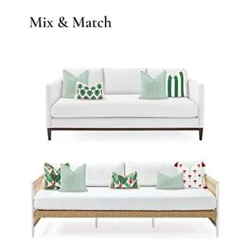 Hofdeco 20x20 Coastal Water Resistant Pillow Cover