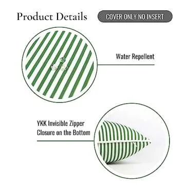 Hofdeco 20x20 Coastal Water Resistant Pillow Cover