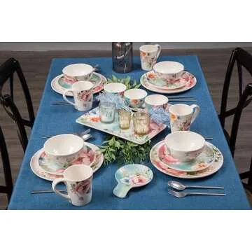 Bico Margret's Garden Ceramic Bowls Set of 4 - Stylish and Functional