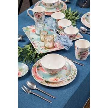 Bico Margret's Garden Ceramic Bowls Set of 4 - Stylish and Functional