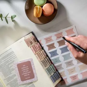 Stylish DiverseBee Laminated Bible Tabs for Easy Reading