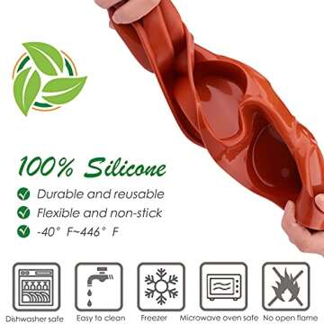 Ocmoiy Silicone Muffin Top Pans/Egg Molds for Baking Non-Stick 3" Round Silicone Mold for Muffins, Eggs, Tarts, Corn Bread, 6 Cavities Whoopie Pie Pan Pack of 3