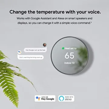 Google Nest Smart Thermostat Fog Energy Efficient Home