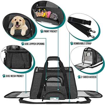 PetAmi Airline Approved Carrier for Dogs and Cats