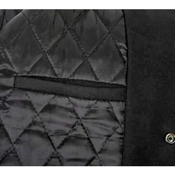 Men's Varsity Jacket with Leather Sleeves - XXS to 5XL