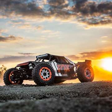 Losi RC Truck 1/5 DBXL-E 2.0 4 Wheel Drive Desert Buggy Brushless RTR Battery and Charger Not Included with Smart Fox LOS05020V2T1
