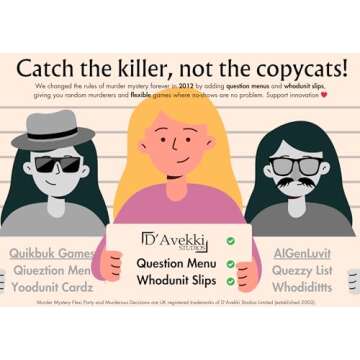 Murder Mystery Flexi Party Murder at The Manor 6-14 Player Dinner Party Game