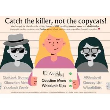 Murder Mystery Flexi Party Murder at The Manor 6-14 Player Dinner Party Game