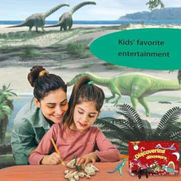 Christmas Advent Calendar 2024, Dinosaur Excavation Kits for Boys Girls, 24 Days Christmas Countdown Calendar Dino Dig Kit, 24 Dinosaur Eggs Science STEM Educational Dino Toys Gifts for Toddlers Kids