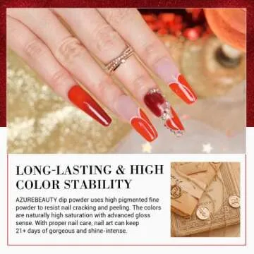 AZUREBEAUTY Dip Powder Set - 6 Colors for Stylish Nails