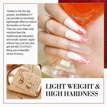 AZUREBEAUTY Dip Powder Set - 6 Colors for Stylish Nails