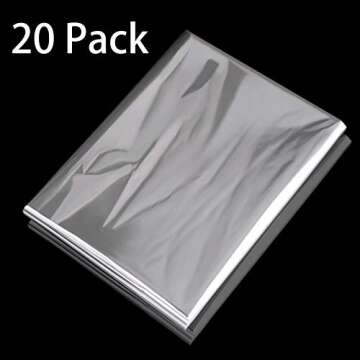 Awpeye 20-Pack Clear Gift Bags for Baskets - Perfect Wrapping Solution