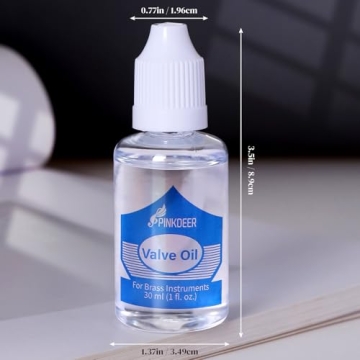 PINKDEER 1 Fluid Oz. Trumpet Valve Oil, Premium Synthetic Oil for Brass Instruments