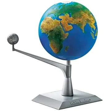 4M Kidzlabs Earth & Moon Model Kit – STEM Toys Science Lab DIY Orbit Planetarium Educational Gift