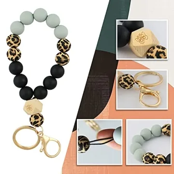 VIQWYIC Wristlet Bracelet Keychain Wallet Women Hands-Free