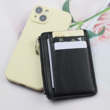 VIQWYIC Wristlet Bracelet Keychain Wallet Women Hands-Free