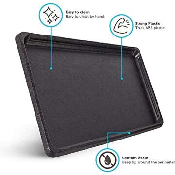 Paws & Pals Dog Crate Tray, Removable Thick Plastic Bottom Liner, Replacement Pan Best for Pet Kenne...