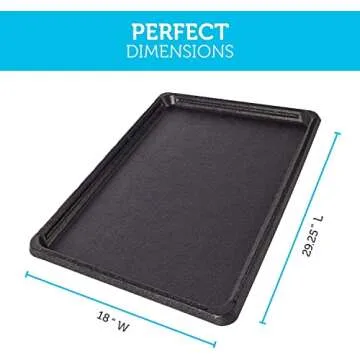 Paws & Pals Dog Crate Tray, Removable Thick Plastic Bottom Liner, Replacement Pan Best for Pet Kennel, Wire Metal Cage or Crates for Rabbits, Ferrets, Puppy Dogs & Cats (Small - 30 Inches)