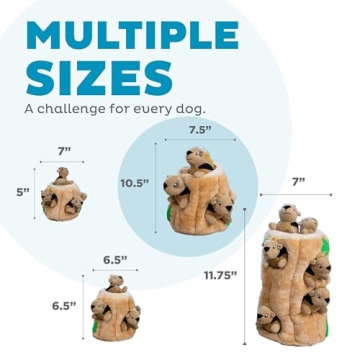 Hide A Squirrel Plush Dog Toy Puzzle for Interactive Fun
