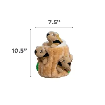 Hide A Squirrel Plush Dog Toy Puzzle for Interactive Fun