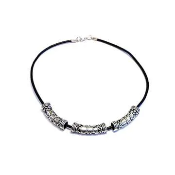 Paxcoo 100Pcs Black Waxed Necklace Cord - Jewelry Making