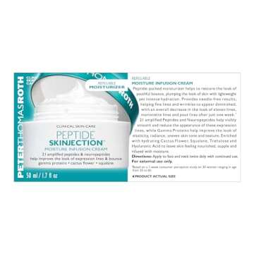 Peter Thomas Roth | Peptide Skinjection Moisture Infusion Cream, Refillable Moisturizer, For Loss of...
