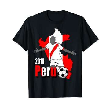 Peru Soccer Fan T Shirt - Peru Camiseta Futbol -men women