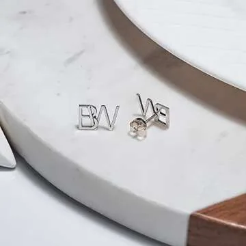 Elegant Initial Earrings for Women in Gold and More